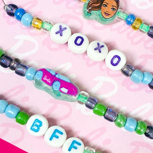 バービー キッズ ビーズ ブレスレット 8本入り 20457 Barbie アクセサリー キッズアクセ 子供 女の子 ピンク ブルー イエロー パープル おしゃれ 輸入 |  | 03