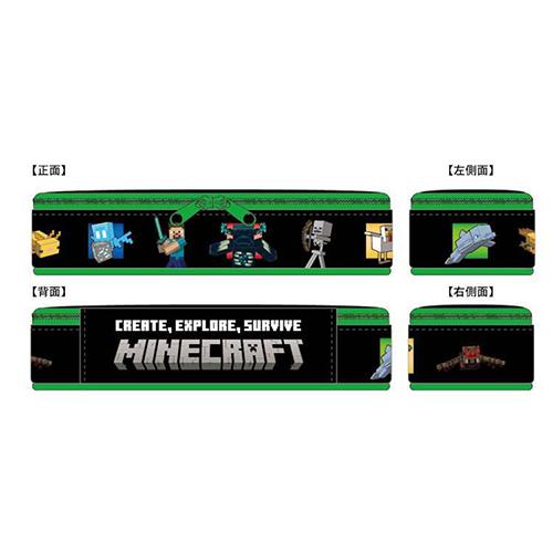 マインクラフト フルオープン ポーチ ( 集合 ) 20495 マイクラ グッズ