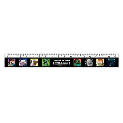 Minecraft グッズ17点まとめ売り マインクラフト 定規 17cm ( ブラック ) 20544 マイクラ グッズ じょう