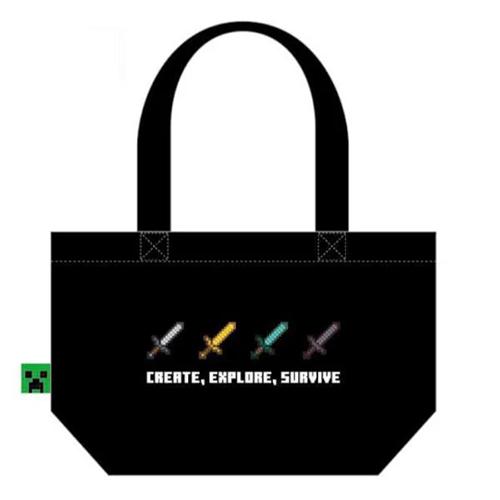 マインクラフト ミニトート ( ブラック ) 20588 マイクラ グッズ