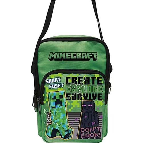 マインクラフト ポケット付 ショルダーバッグ ( クリーパー & エンダー
