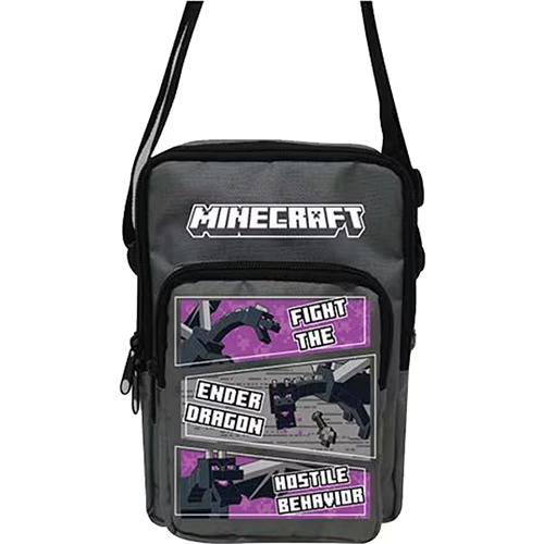 マインクラフト ポケット付 ショルダーバッグ ( エンダードラゴン