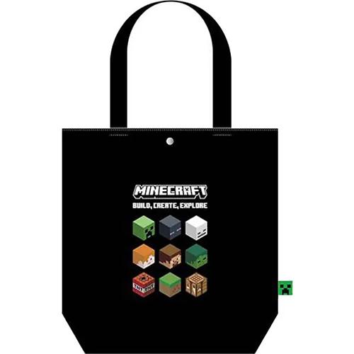 マインクラフト トートバッグ ( ブラック ) 20597 マイクラ グッズ
