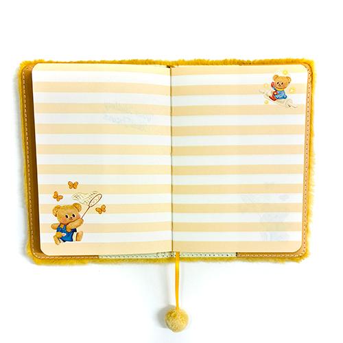バターベア A6 ぬいぐるみ ブックカバー ＆ ノート 20615 Butter bear