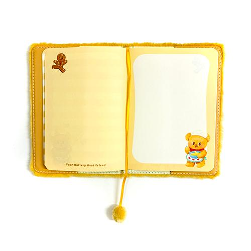 バターベア A6 ぬいぐるみ ブックカバー ＆ ノート 20615 Butter bear