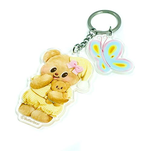 バターベア アクリル キーチェーン ( バタフライ ) 20623a Butter bear