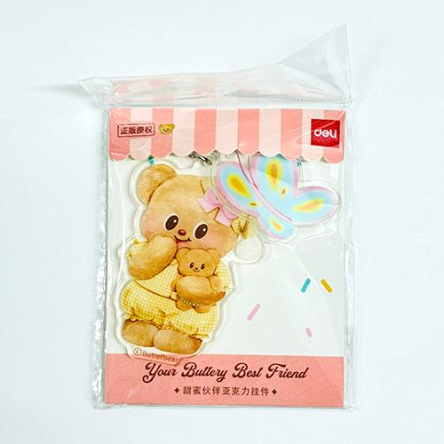 バターベア アクリル キーチェーン ( バタフライ ) 20623a Butter bear