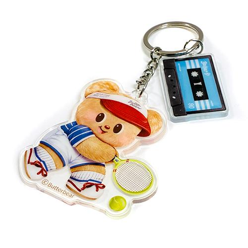 バターベア アクリル キーチェーン ( カセットテープ ) 20623b Butter