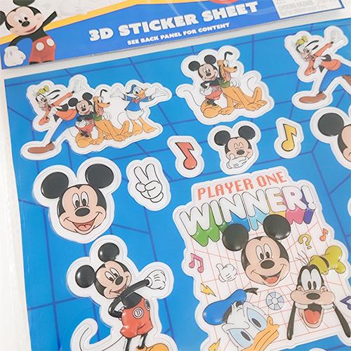ミッキー 3D ステッカー 1シート 20680 ミッキーマウス シール 立体 エンボス ぷくぷく キャラクター グッズ Disney Mickey Sticker 輸入 |  | 01