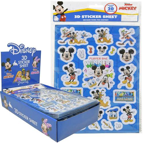 ミッキー 3D ステッカー 1シート 20680 ミッキーマウス シール 立体 エンボス ぷくぷく キャラクター グッズ Disney Mickey Sticker 輸入 |  | 03