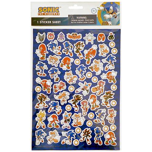 ソニック 立体 ステッカー 1シート 20696 シール エンボス ぷくぷく