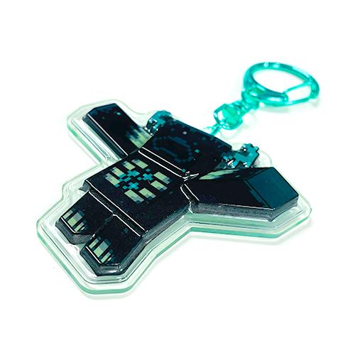 マインクラフト ぷっくりったい キーホルダー ( ウォーデン ) 20808 マイクラ グッズ Minecraft Mob キーチャーム キーチェーン Warden MCT-PU-WD |  | 01