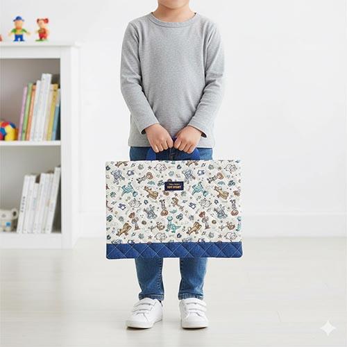 トイストーリー レッスンバッグ キルト ベージュ 20870 キルトチャームバッグ レッスントート バッグ 手提げ 男の子 キッズ 子ども 幼児 小学生 |  | 02