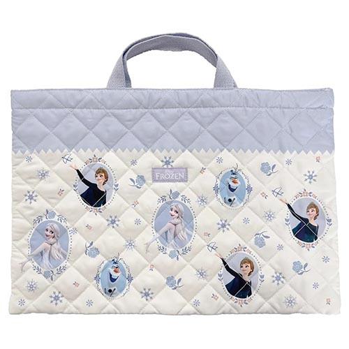 アナと雪の女王 レッスンバッグ キルト アイボリー 20876 キルトチャームバッグ レッスントート バッグ 手提げ 女の子 キッズ 子ども 幼児 小学生 アナ雪 | 