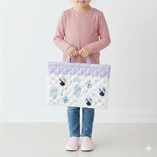 アナと雪の女王 レッスンバッグ キルト アイボリー 20876 キルトチャームバッグ レッスントート バッグ 手提げ 女の子 キッズ 子ども 幼児 小学生 アナ雪 |  | 02