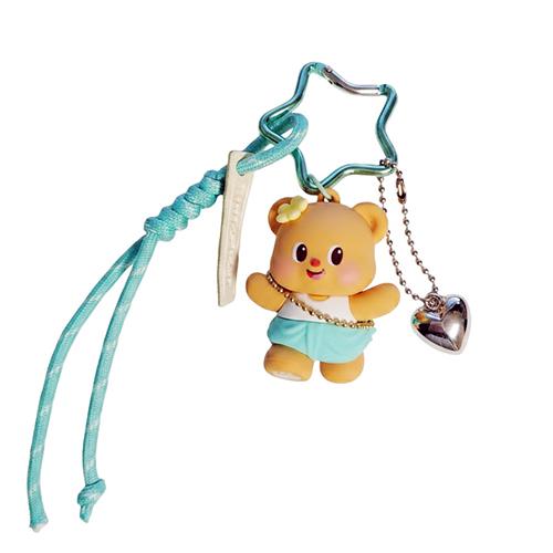 バターベア マスコット キーチェーン 星形カラビナ 21027 Butter bear