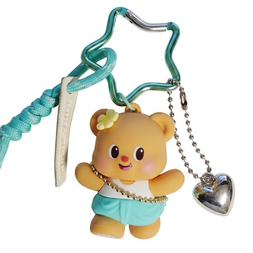 バターベア マスコット キーチェーン 星形カラビナ 21027 Butter bear