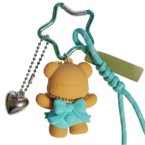 バターベア マスコット キーチェーン 星形カラビナ 21027 Butter bear
