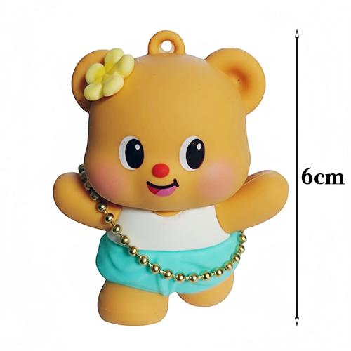 バターベア マスコット キーチェーン 星形カラビナ 21027 Butter bear