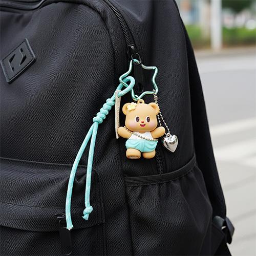 バターベア マスコット キーチェーン 星形カラビナ 21027 Butter bear