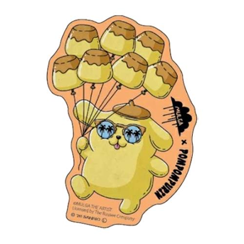 モルガ × サンリオキャラクターズ ステッカー ( ポムポムプリン ) 21158 シール プリン POMPOMPURIN MULGA サンリオ グッズ MUSA-ST-PN | 