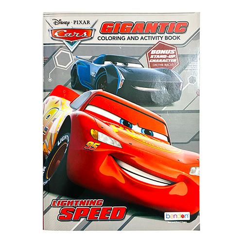 カーズ ぬりえ Gigantic 192ページ ( LIGHTNING SPEED ) 21193b CARS 塗り絵 ぬり絵 アクティビティーブック ワーク 英語 子ども 男の子 車 乗り物 輸入 | 