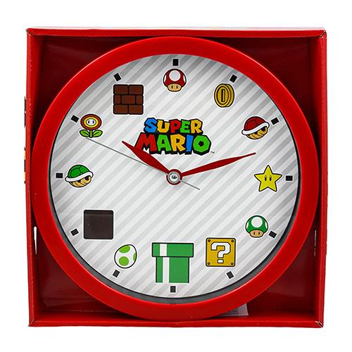 スーパーマリオ 壁掛け 時計 ウォールクロック 21225 クロック