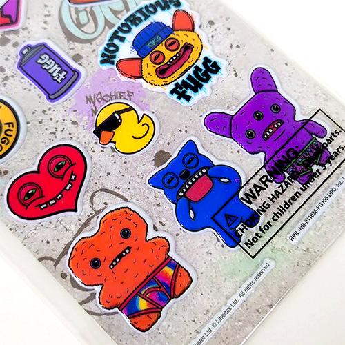 ファグラー パフィーステッカー 21245d シール ぷくぷく 立体 ごほうび