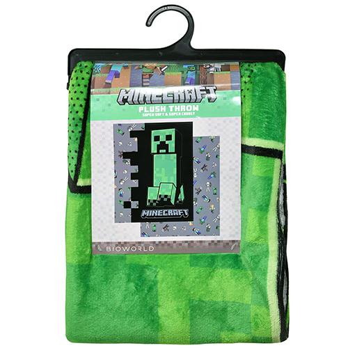 マインクラフト ブランケット クリーパー 45in×60in 21262 マイクラ ひざかけ 毛布 ゲーム キャラクター グッズ 雑貨 Minecraft 輸入 | 