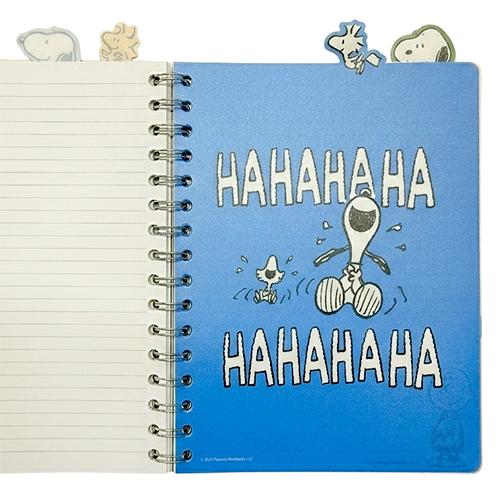スヌーピー リングノート ダイカット タブ付き 96シート 21267 ノート 罫線 横罫 インデックス PEANUTS ピーナッツ 文房具 文具 日記帳 Snoopy Journal 輸入 |  | 04