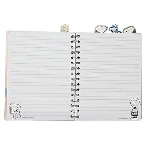 スヌーピー リングノート ダイカット タブ付き 96シート 21267 ノート 罫線 横罫 インデックス PEANUTS ピーナッツ 文房具 文具 日記帳 Snoopy Journal 輸入 |  | 06