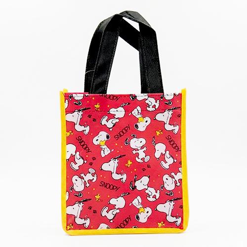 スヌーピー バッグ ショッパートート ( S ／ レッド 総柄 ) 21272 SNOOPY ショッパー エコバッグ 不織布 PEANUTS Reusable Tote Bag 輸入 |  | 01