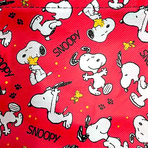 スヌーピー バッグ ショッパートート ( S ／ レッド 総柄 ) 21272 SNOOPY ショッパー エコバッグ 不織布 PEANUTS Reusable Tote Bag 輸入 |  | 02