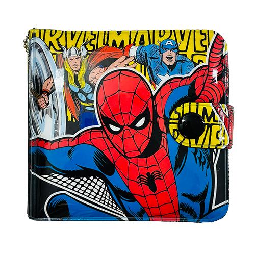 スパイダーマン ビニール 財布 ( ロゴイエロー ) 21344 マーベル MARVEL 財布 コインケース 札入れ 二つ折り 男の子 SPNG-0060 | 