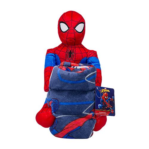 スパイダーマン ぬいぐるみ & ブランケット セット 21380 ひざかけ 毛布 薄手 抱き枕 SPIDER-MAN Hugger Pillow & Silk Touch Throw Blanket Set 輸入 | 