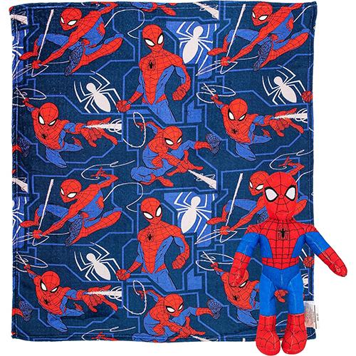 スパイダーマン ぬいぐるみ & ブランケット セット 21380 ひざかけ 毛布 薄手 抱き枕 SPIDER-MAN Hugger Pillow & Silk Touch Throw Blanket Set 輸入 |  | 01