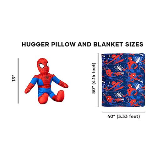 スパイダーマン ぬいぐるみ & ブランケット セット 21380 ひざかけ 毛布 薄手 抱き枕 SPIDER-MAN Hugger Pillow & Silk Touch Throw Blanket Set 輸入 |  | 09