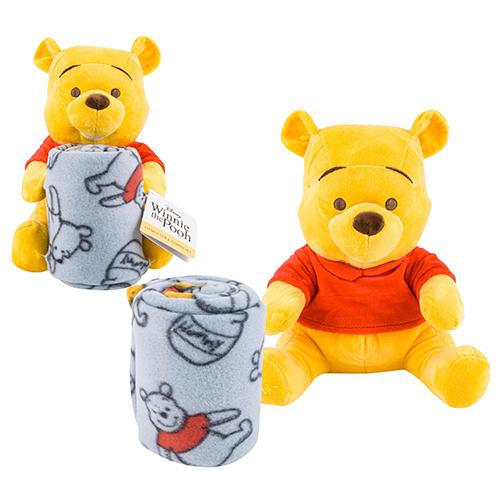 くまのプーさん ぬいぐるみ & ブランケット セット 21380 ひざかけ 毛布 薄手 抱き枕 ディズニー Disney Winnie The Pooh Character & Throw Set 輸入 | 