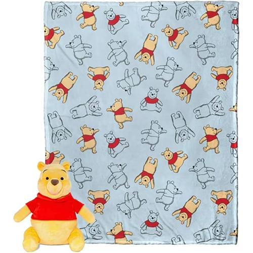 くまのプーさん ぬいぐるみ & ブランケット セット 21380 ひざかけ 毛布 薄手 抱き枕 ディズニー Disney Winnie The Pooh Character & Throw Set 輸入 |  | 01