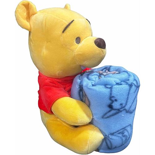 くまのプーさん ぬいぐるみ & ブランケット セット 21380 ひざかけ 毛布 薄手 抱き枕 ディズニー Disney Winnie The Pooh Character & Throw Set 輸入 |  | 02