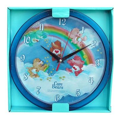 ケアベア(Care Bears) グリッターウォールクロック ブルー 宅配