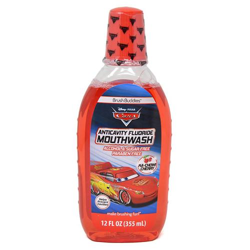 カーズ マウスウォッシュ チェリー風味 355mL 21475 アルコール＆砂糖不使用 虫歯予防 歯みがき 歯ブラシ グッズ 子供用 キッズ Disney Cars | 