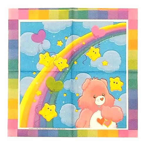 ケアベア ペーパーナプキン レインボー Sサイズ 百貨店 16枚入り 2272 Care Bears 紙ナプキン 誕生日 パーティーグッズ パーティー Designware キャラクター