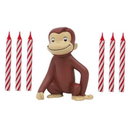 おさるのジョージ バースデーフィギュアとキャンドル 2416 キュリアスジョージ 誕生日 ケーキ デコレーション グッズ パーティー 宅配便配送のみ |  | 01