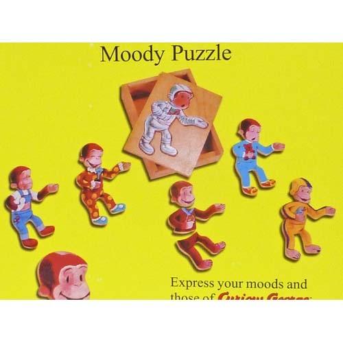 おさるのジョージ(キュリアスジョージ) 着せ替えウッドパズル 6 Moody