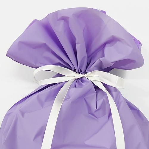 ラッピング 袋 大 ギフトバッグ 梨地 リボン付巾着袋 ( パープル LL ) etc0036 紫 底 マチあり 底マチ 大きいサイズ おおきいサイズ 一枚 単品 リボン 巾着 袋 |  | 03