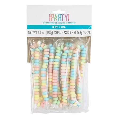 キャンディー ネックレス 8個入り etc0045 パーティーグッズ CANDY NECKLACES PARTY FAVORS 子供 子ども キッズ プチギフト 輸入 | 