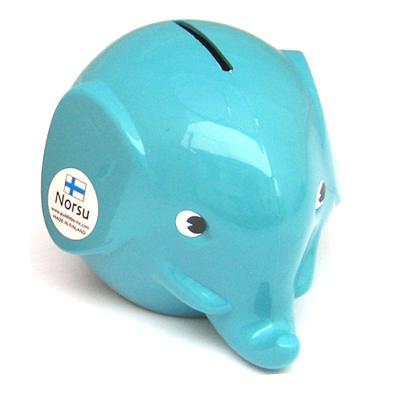 Norsu ノルス エレファントバンク (S) ターコイズ pud038 貯金箱 ぞう