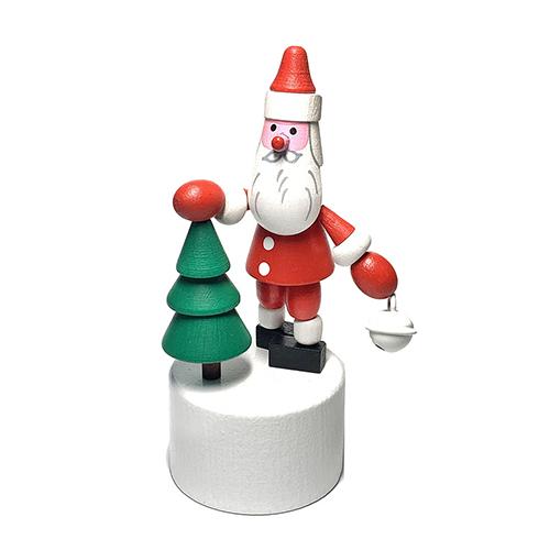 DETOA 木製 フィギュア プッシュトイ ( サンタ ) pud1003 インテリア