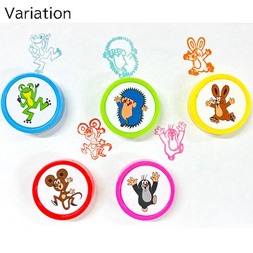 WikyToys インク付き スタンプ ( クルテク なかまたち カエル ブルー ) pud1018a Krtek チェコ 雑貨 グッズ はんこ ハンコ 浸透印 もぐらのクルテク |  | 02